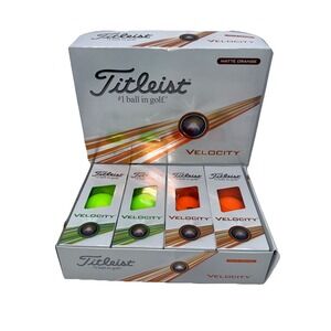 Titleist Velocity Matte Orange & Green, 12 Pack New